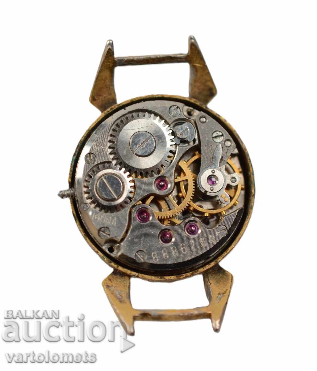 Auction  Women's watch CHAIKA USSR with gold plating 10 Mk - not working