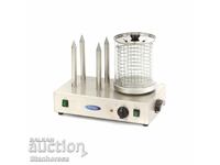 Συνδυασμένη μηχανή για χοτ ντογκ - με 4 καλαμάκια και θερμαινόμενο κύλινδρο