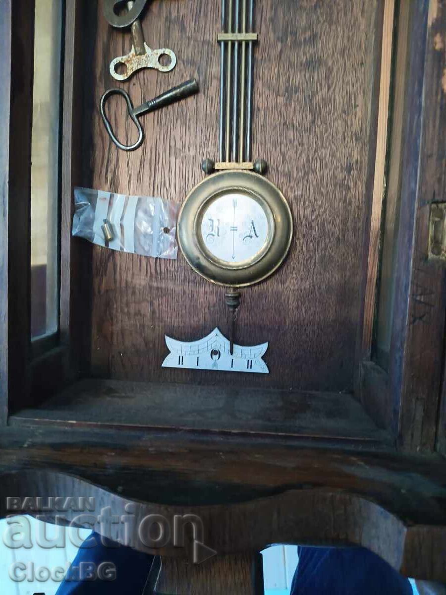 Antique German spring-driven wall regulator , circa 1900 с цена € 999.00 | 1953.87 лв.