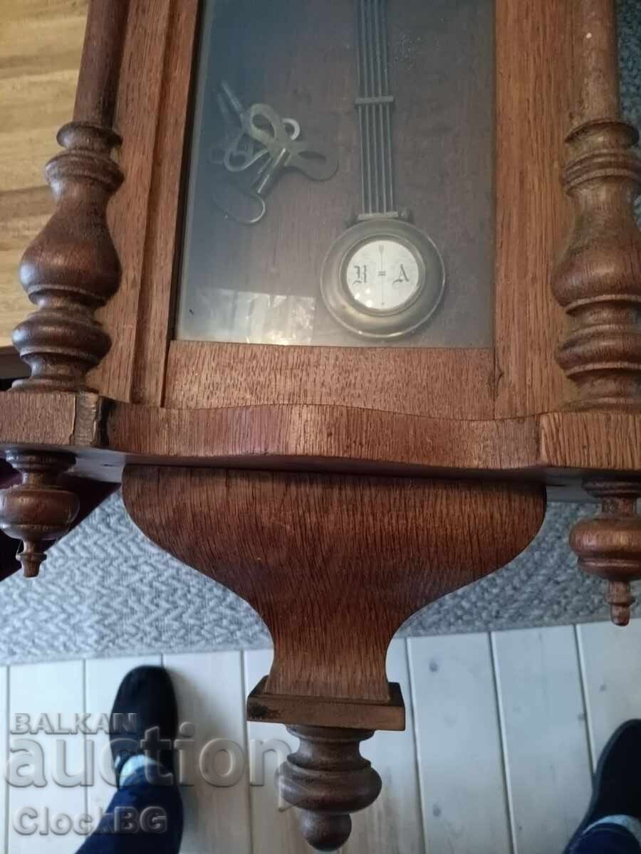 Доставка на Antique German spring-driven wall regulator , circa 1900