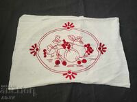 Embroidered pillowcase