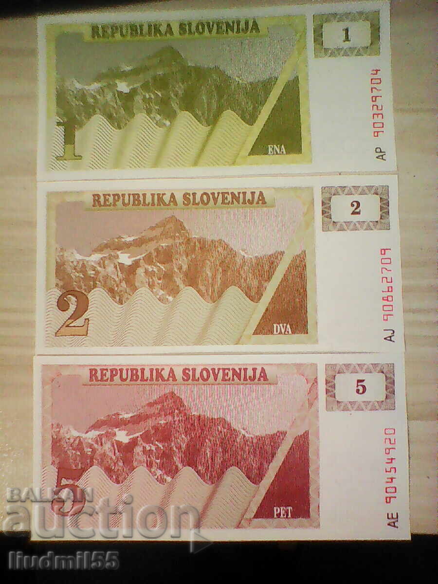 SLOVENIA 1 2 5 TOLAR 1990 UNC cu preț € 2.00 | 3.91 BGN