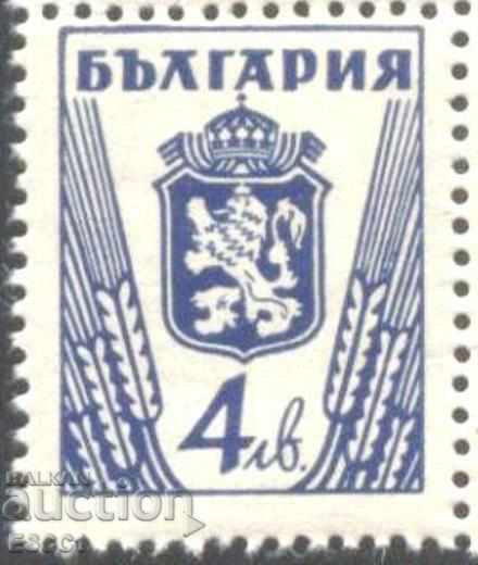 Ștampilă pură Emblema de stat regulată Leul 1946 Tip II Bulgaria