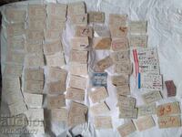 Colecție de bilete și carduri vechi din epoca socialistă, neperforate