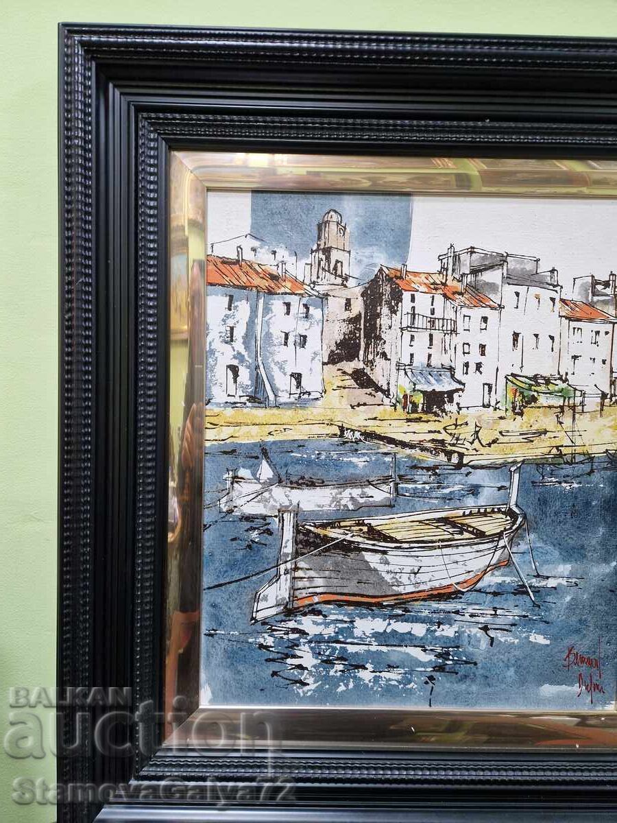 Μοναδικός αυθεντικός πίνακας ζωγραφικής Ισπανού καλλιτέχνη με λάδι - 7