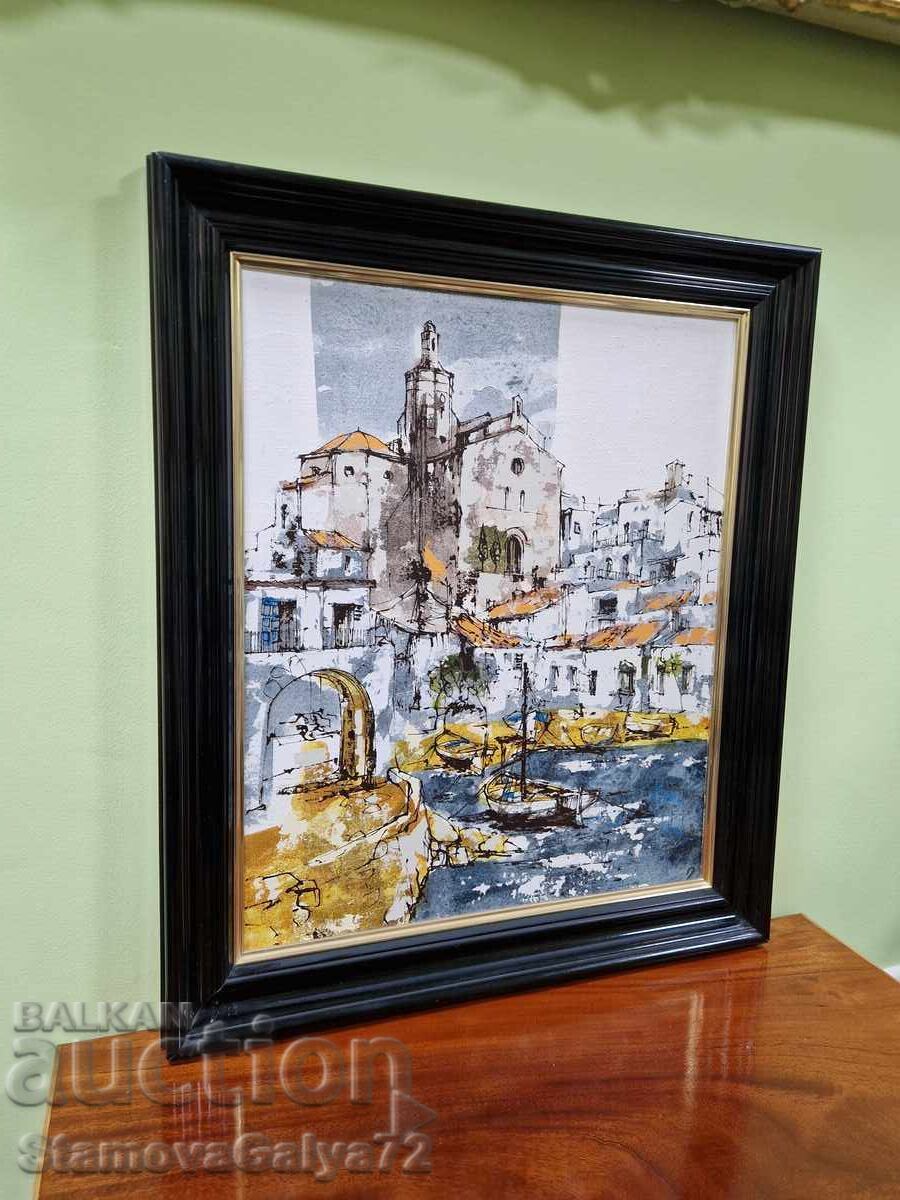 Παράδοση Εξαιρετικός ισπανικός αυθεντικός ελαιογραφικός πίνακας ζωγραφικής