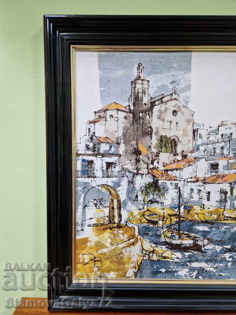 Εξαιρετικός ισπανικός αυθεντικός ελαιογραφικός πίνακας ζωγραφικής - 7