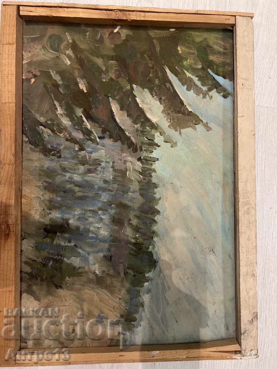 Delivery of Alexander Lazarov Painting Landscape 49/35 cm
