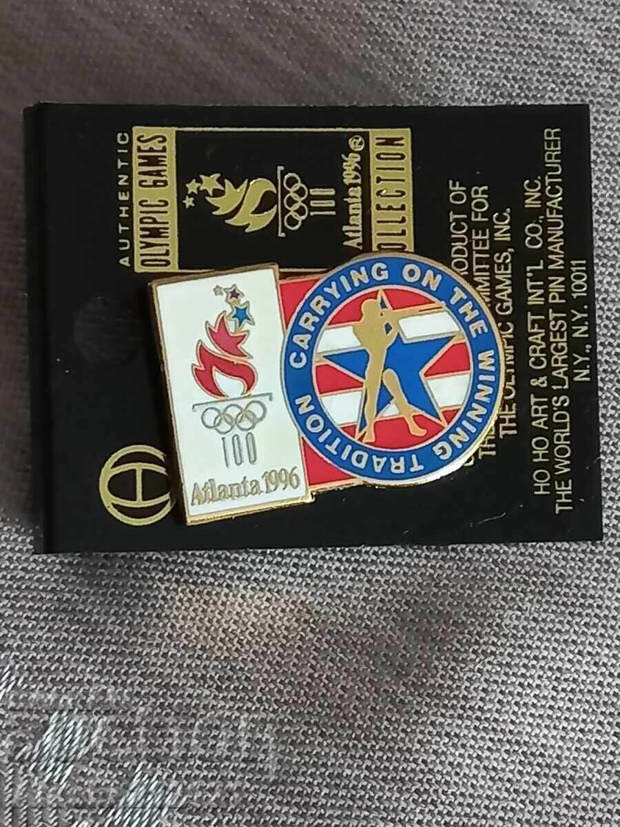 Badge - Olympic Games Atlanta 1996 USA - enamel with price € 5.00 | 9.78 BGN