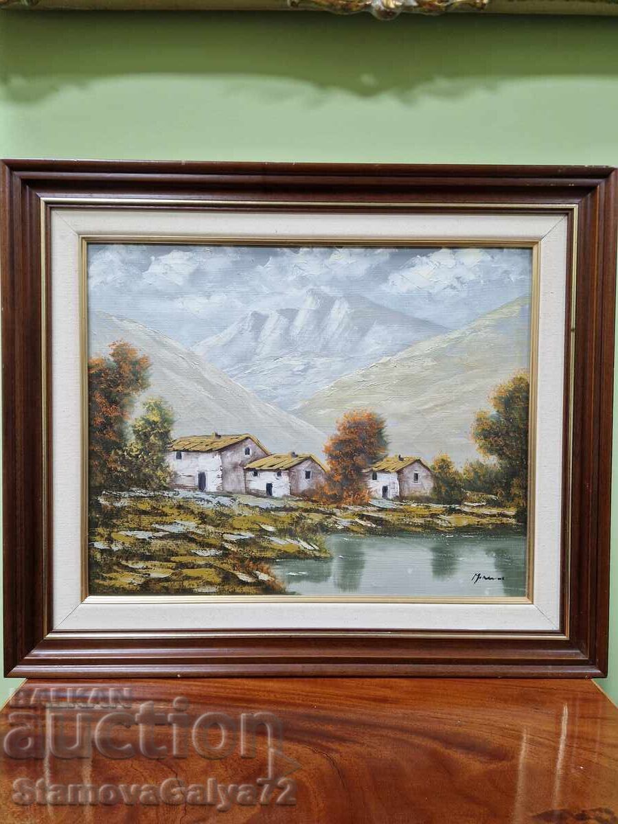 Beautiful Belgian original oil painting on canvas with price € 133.00 | 260.13 BGN
