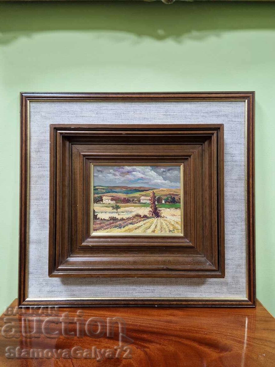 Tablou antic minunat, de maestru, original, ulei