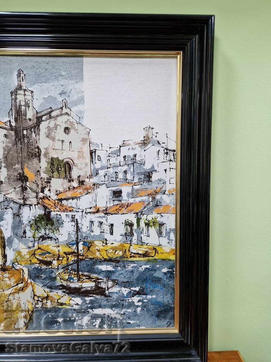 Superbă pictură maestru spaniolă originală, ulei - 6