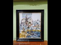 Страхотна испанска майсторска авторска картина масло