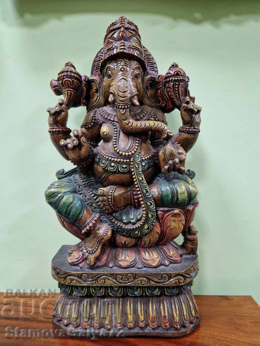 Figurină antică asiatică superbă din lemn, sculptată cu preț € 188.00 | 367.70 BGN