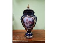 Υπέροχο πορσελάνινο μπολ βάζο μπλε κοβαλτίου