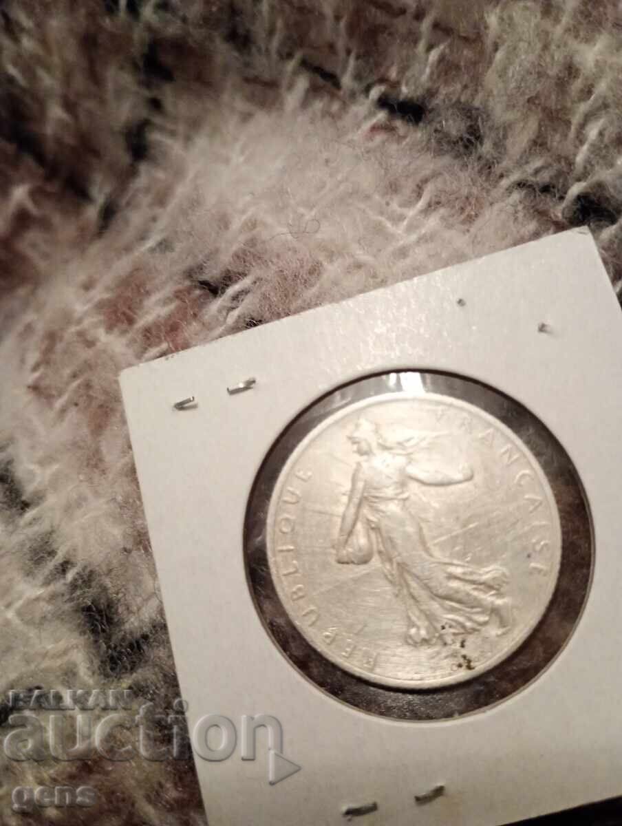 Franța 2 franci 1917 VF cu preț € 25.00 | 48.90 BGN