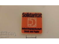 Значка Германия,солидарност