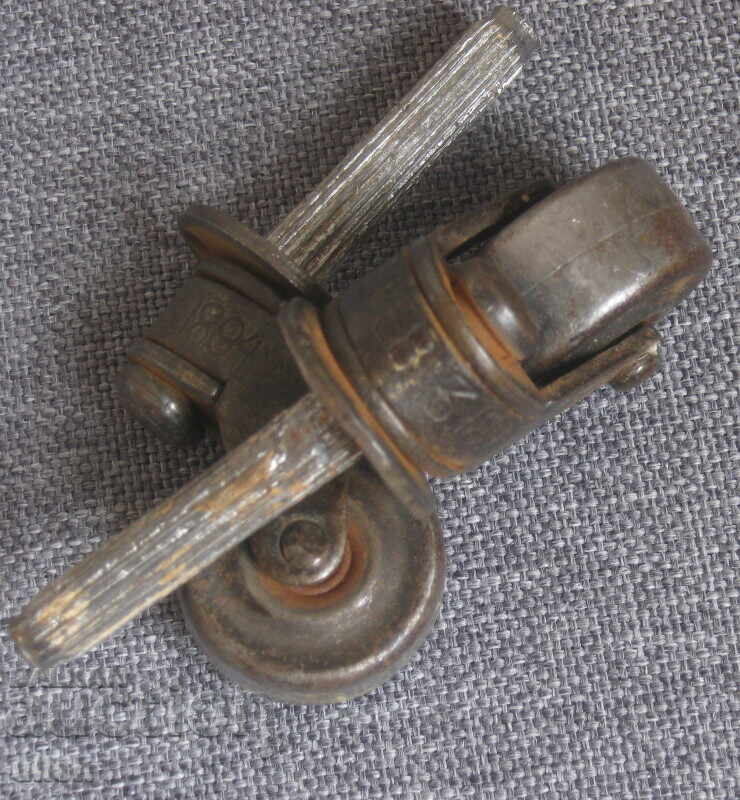 Antique set of 2 wheels, casters, patent 1894 with price € 16.00 | 31.29 BGN Antique set of 2 wheels, casters, patent 1894 with price € 16.00 | 31.29 BGN