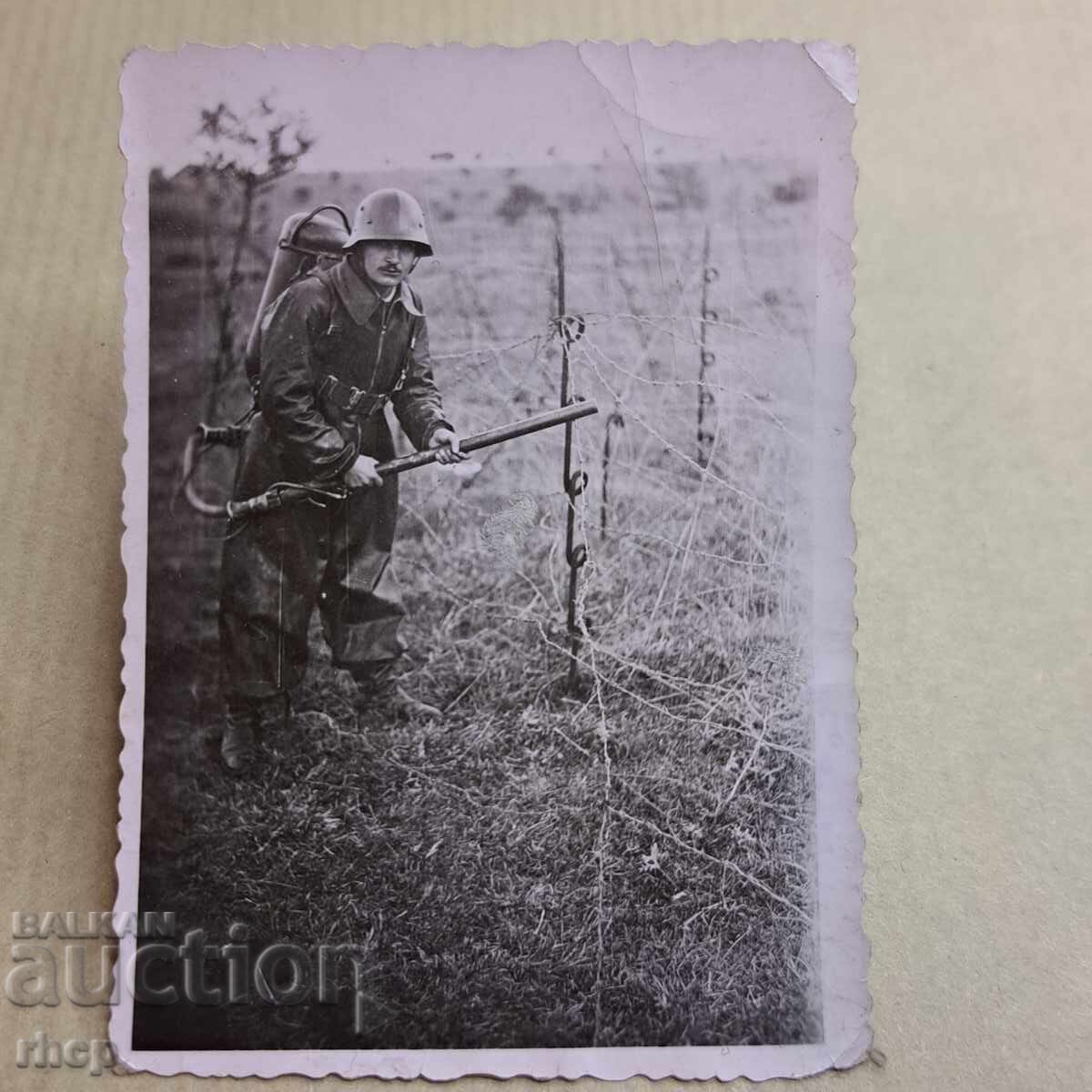 1942 στρατιώτης με φλογοβόλο Επιθετικό μάθημα Μάλο Μπούτσινο