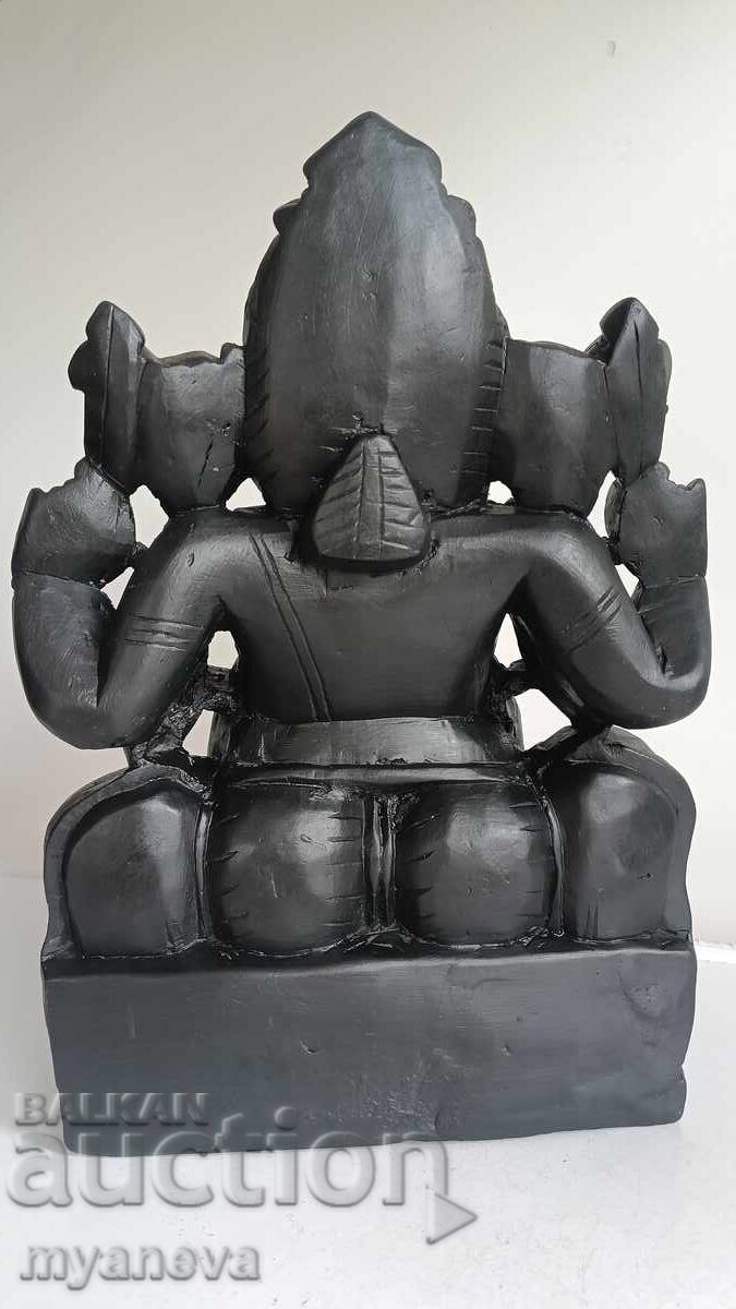 Γκανέσα, αγαλματίδιο από την Ινδία, φυσική πέτρα, γρανίτης - 7