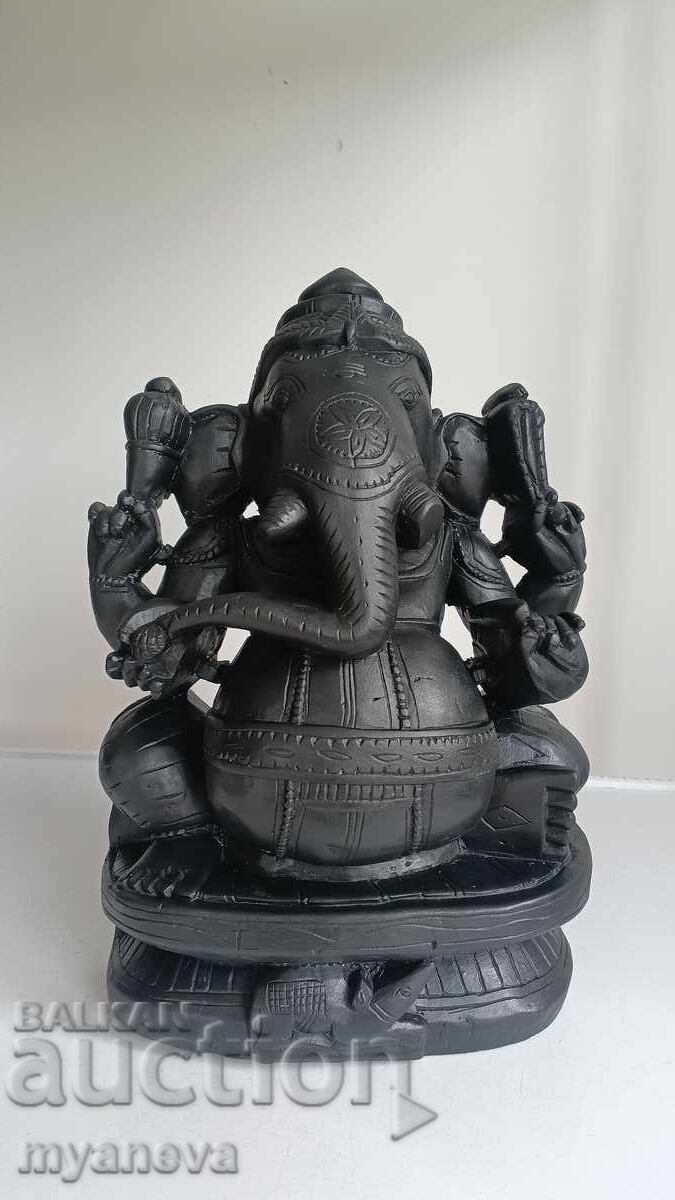 Ганеша , статуетка от Индия, естествен камък, гранит