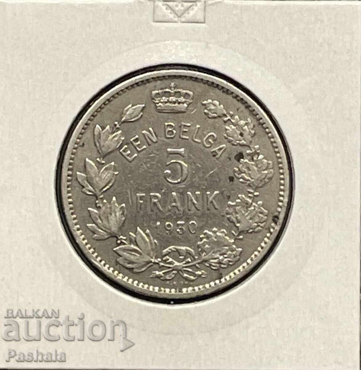 Belgia 5 franci 1930