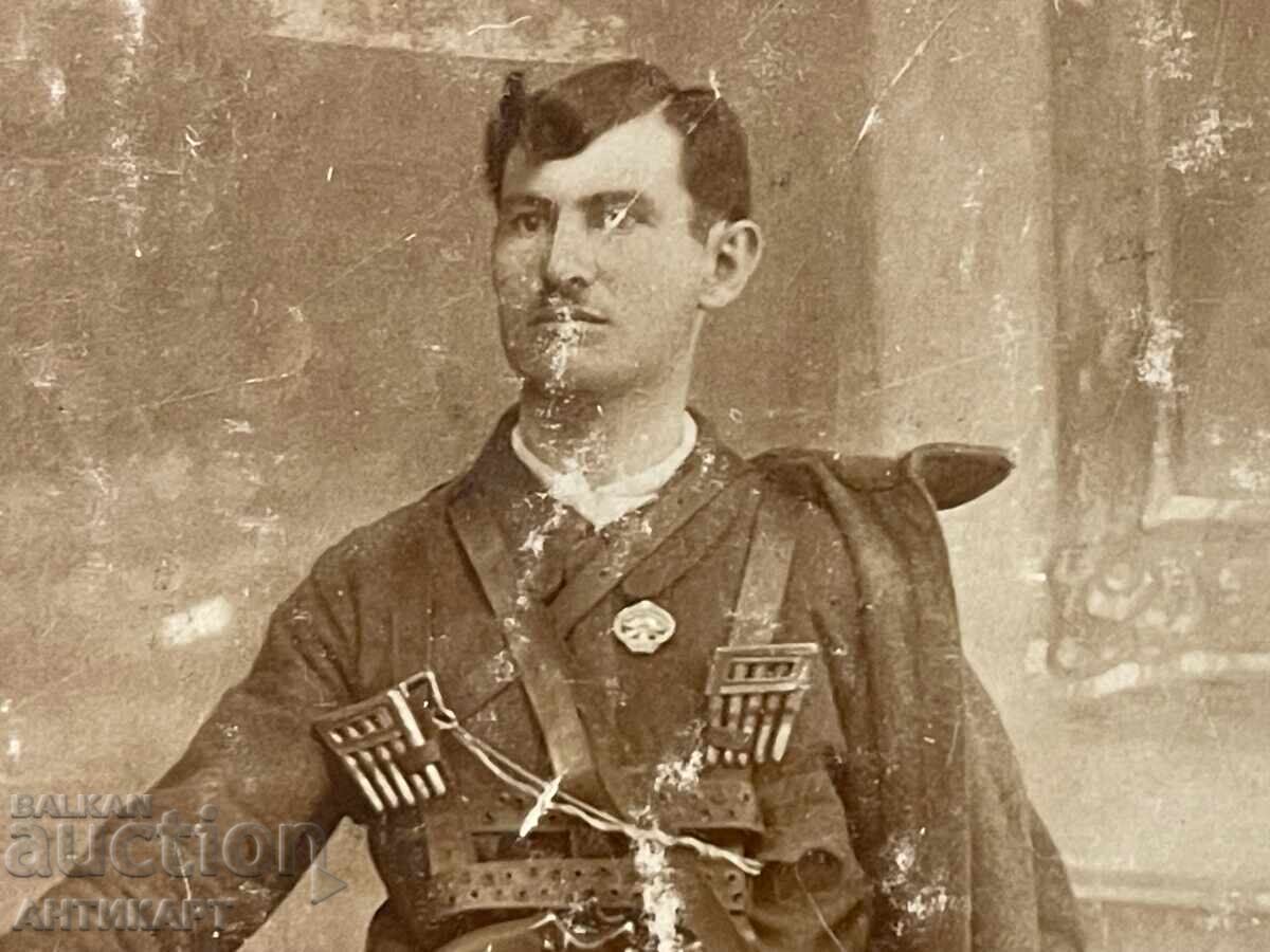 Fotografie VMRO comite voievod cetnic cu armă și semnătură cu preț € 129.00 | 252.30 BGN