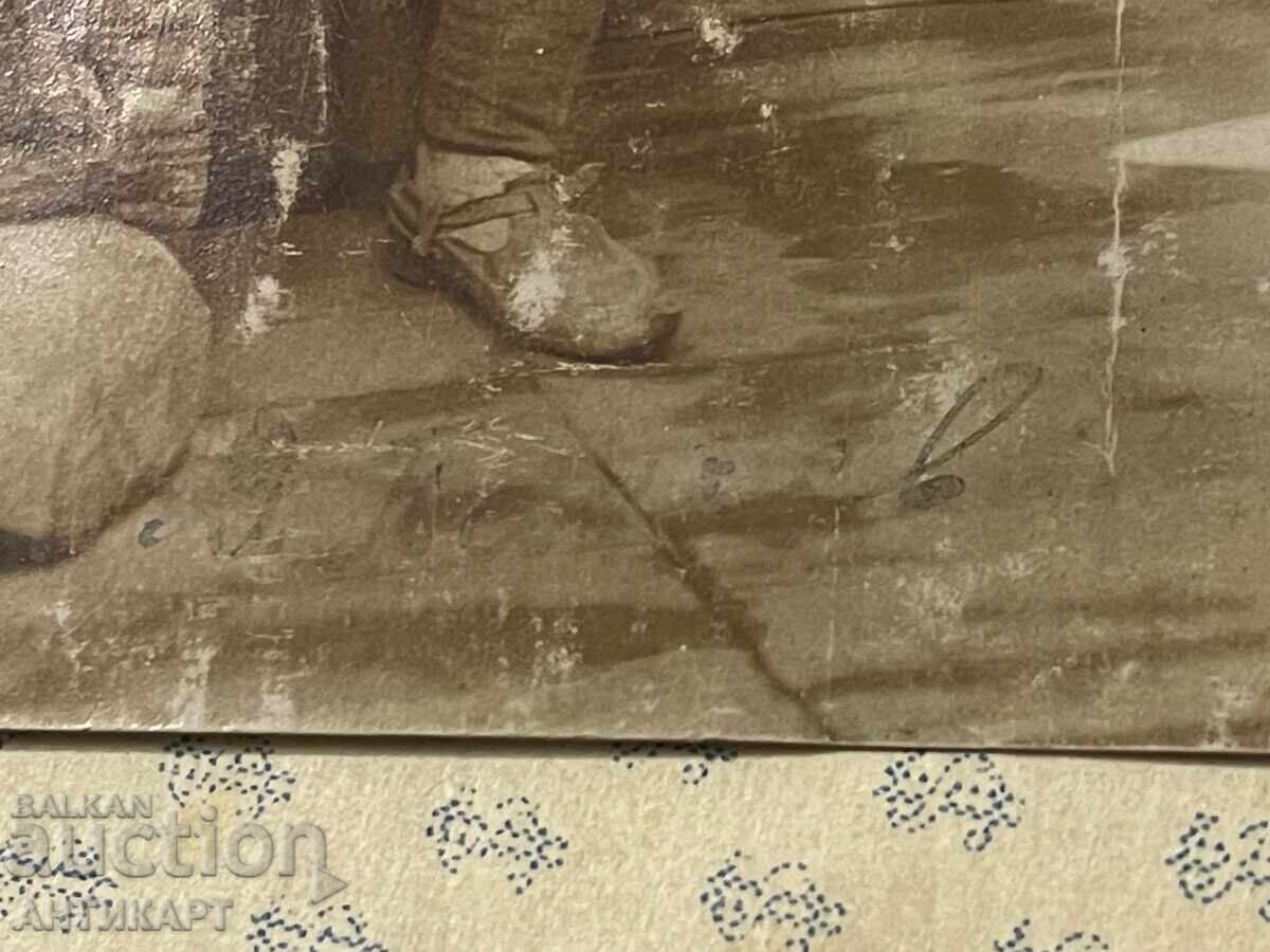 Παράδοση Φωτογραφία ΒΜΡΟ κομιτατζή βόεβοδα αντάρτη με όπλο και σήμα υπογεγραμμένη