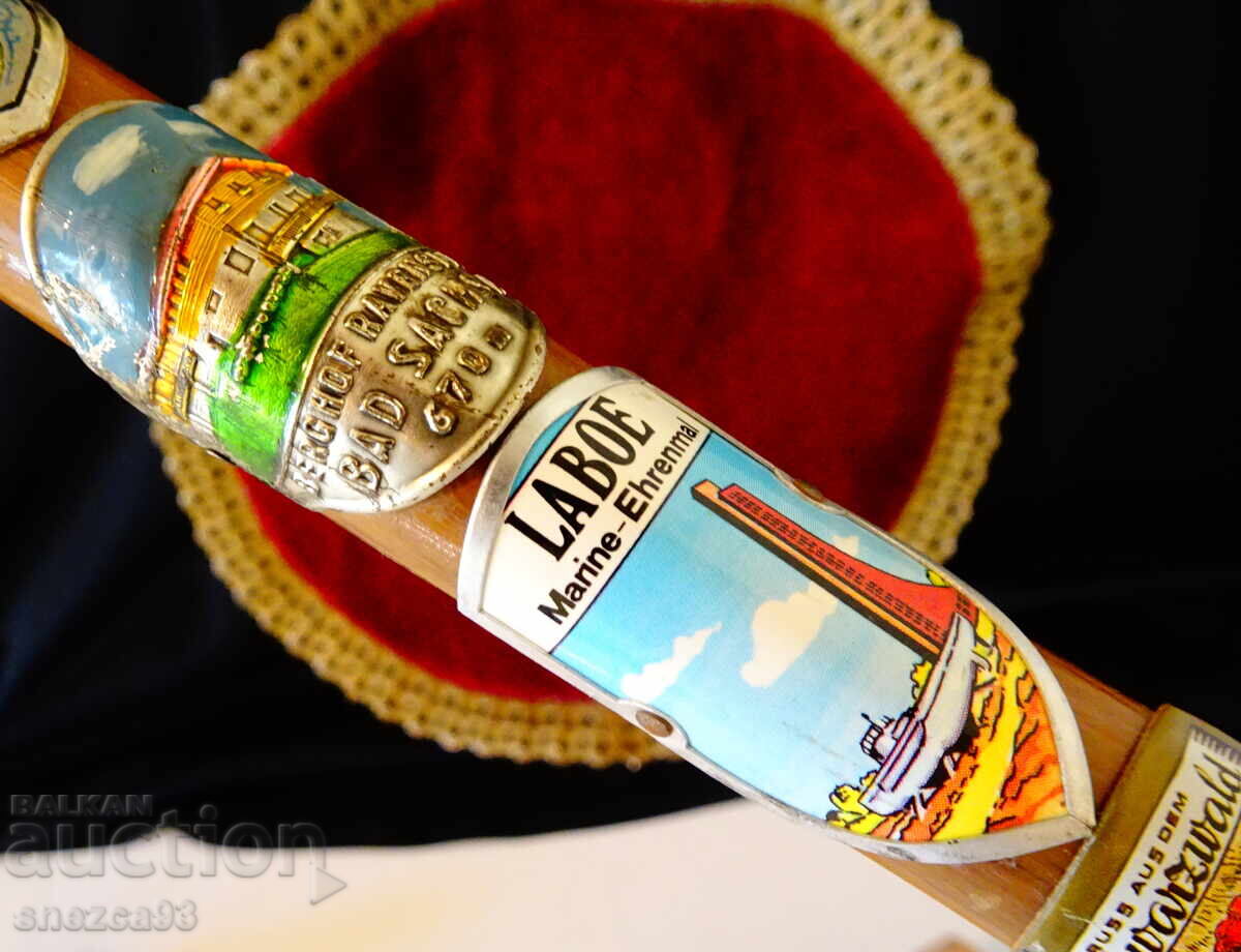 Тиролски туристически бастун 8 значки,Елен,Шварцвалд. - 5 Тиролски туристически бастун 8 значки,Елен,Шварцвалд. - 5