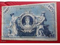 Τραπεζογραμμάτιο-Γερμανία-100 σήματα 1908-πράσινος αριθμός