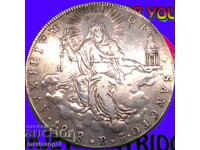 Scut 1818 Pontiful Vatican Pius VII Patină de argint