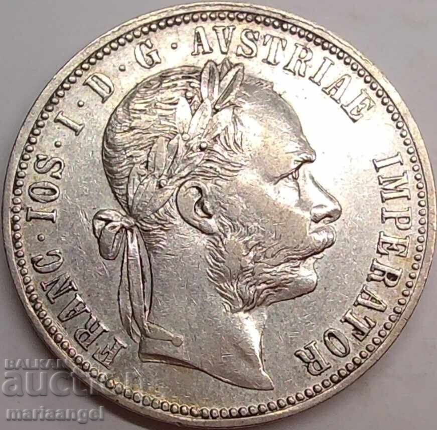 Auction  1 Florin 1883 Austria Franz Joseph I Silver