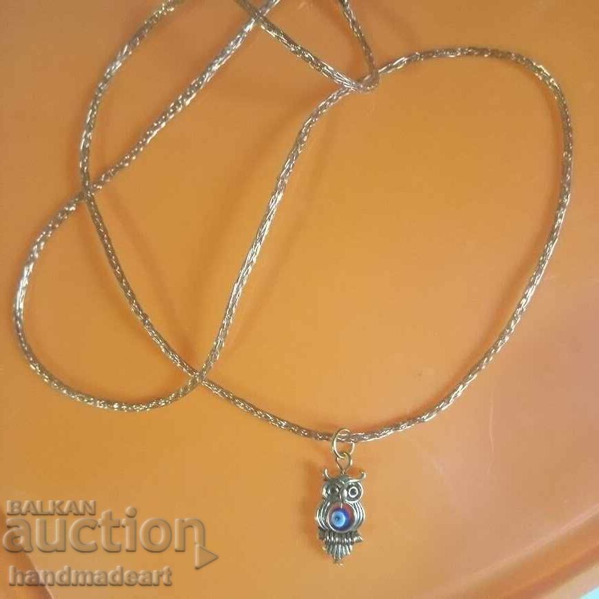 24 К Позлатено плетено колие - Бухал Gold-plated necklace с цена € 35.00 | 68.45 лв.