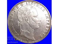 Austria 1 florin 1859 A - Viena Franz Joseph argint