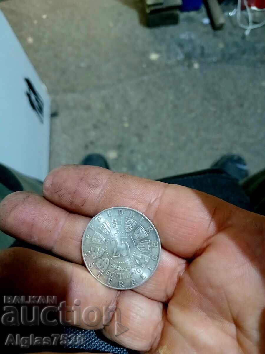 25 șilingi/argint/1957