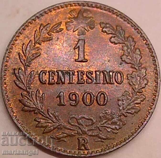 Licitație 1 centesimo 1900 Italia Umberto I UNC - pentru colectare