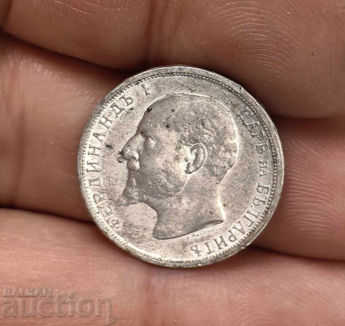 Livrarea 1913 1 LEV MONEDĂ DE ARGINT BULGARIA ARGINT PENTRU COLECȚIE