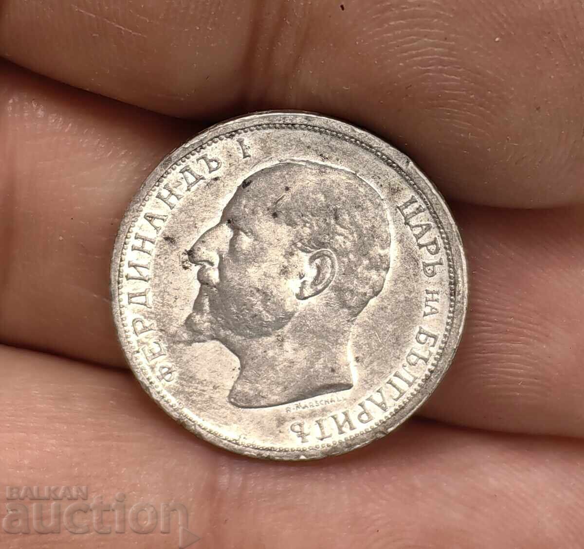 1913 1 LEV MONEDĂ DE ARGINT BULGARIA ARGINT PENTRU COLECȚIE - 6