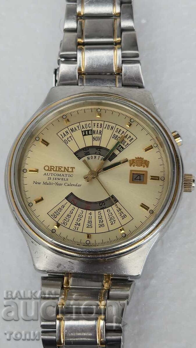ORIENT AUTOMATIC ВЕЧЕН КАЛЕНДАР РЯДЪК РАБОТИ БЕЗ ГАРАНЦИЯ с цена € 28.00 | 54.76 лв.