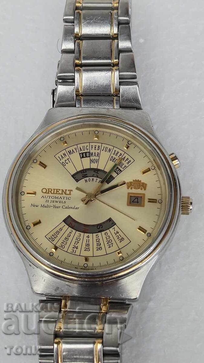 ORIENT AUTOMATIC ВЕЧЕН КАЛЕНДАР РЯДЪК РАБОТИ БЕЗ ГАРАНЦИЯ