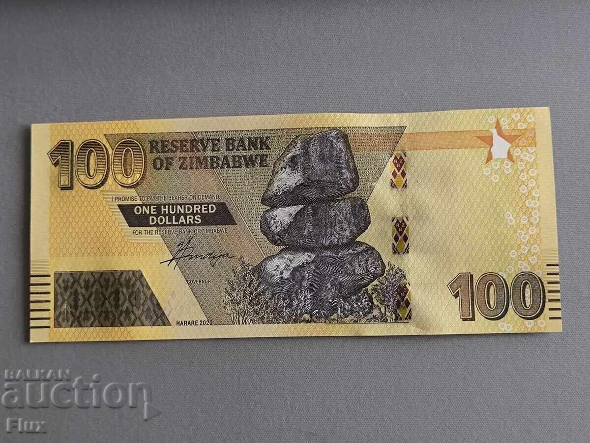 Τραπεζογραμμάτιο - Ζιμπάμπουε - 100 δολάρια UNC | 2020 Τραπεζογραμμάτιο - Ζιμπάμπουε - 100 δολάρια UNC | 2020