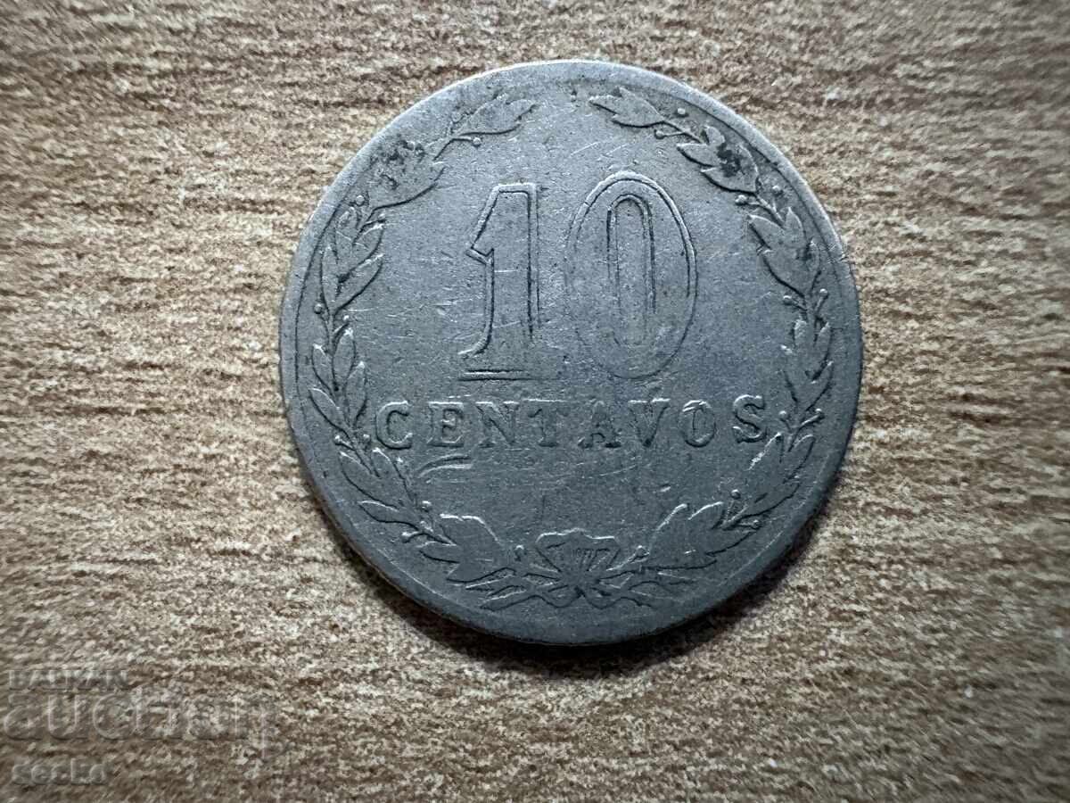 Аржентина - 10 сентавос (1908)