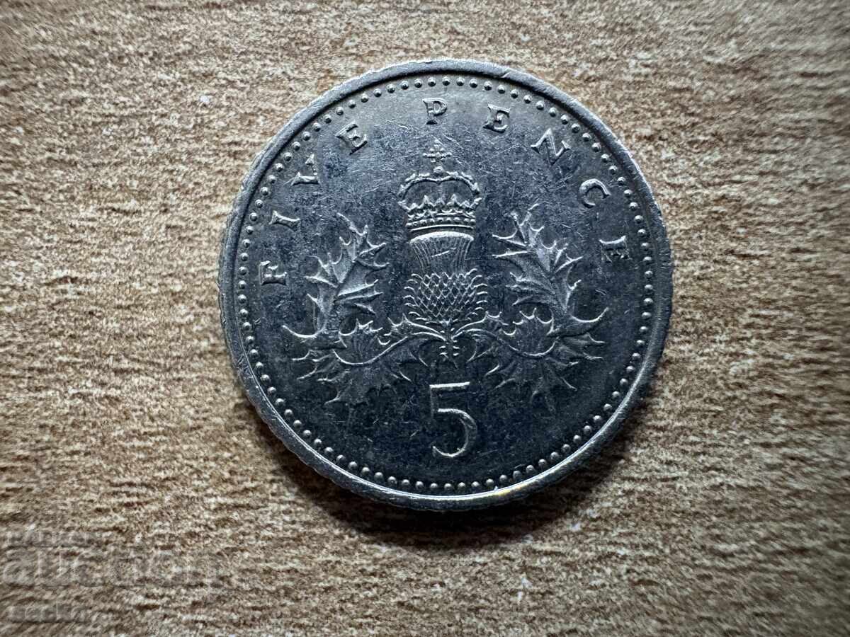 Marea Britanie - 5 pence (2003)
