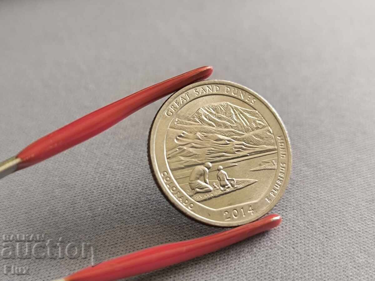 Νόμισμα - ΗΠΑ - 1/4 (τέταρτο) δολάριο (Κολοράντο) | 2014