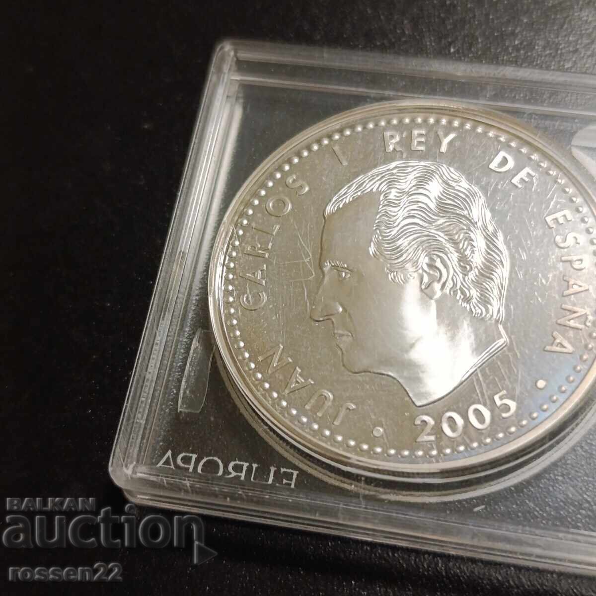 Auction  10 euro Srebro-Ispania  2004