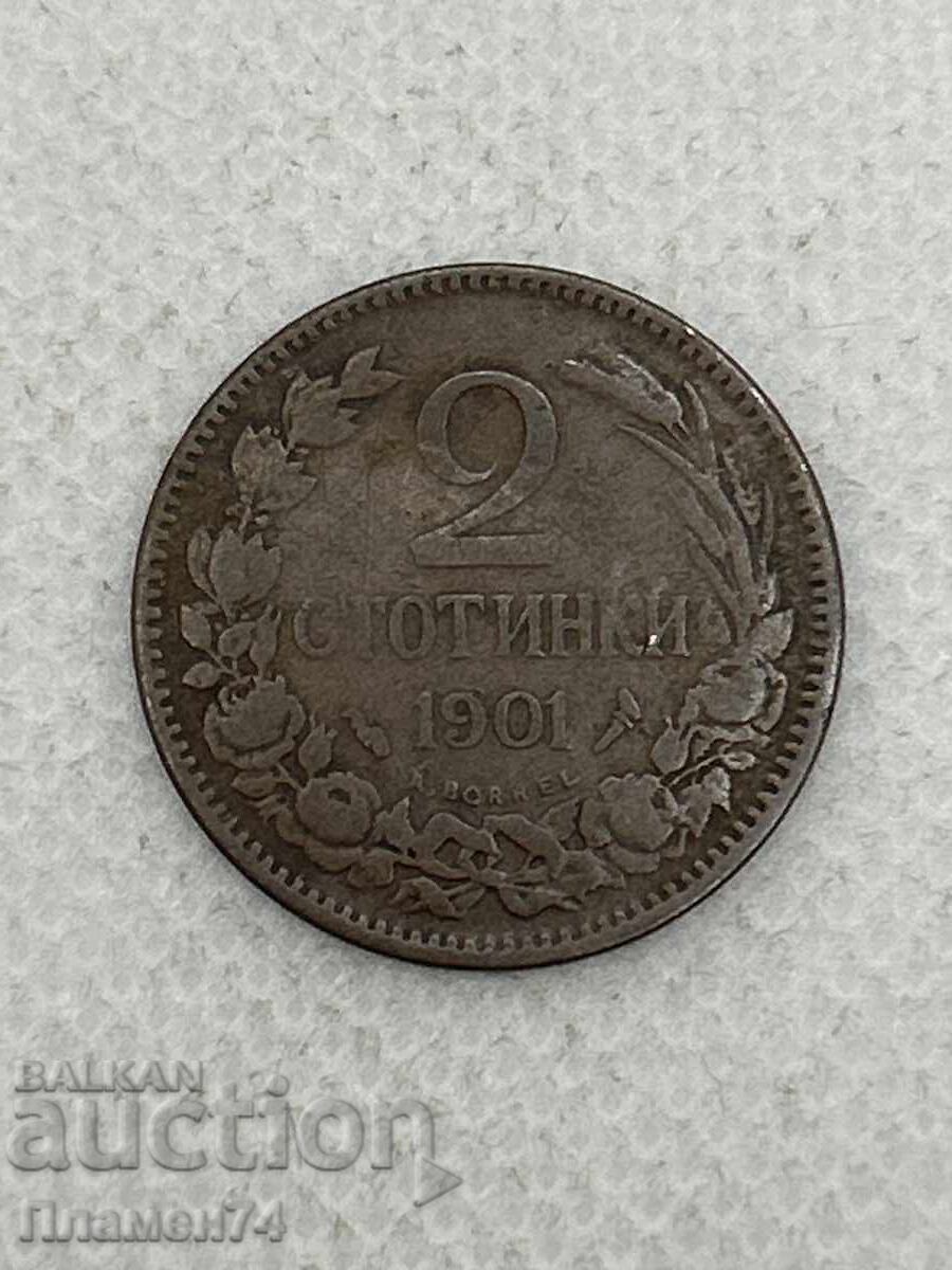 2 stotinki 1901g Bulgaria