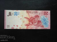 ARGENTINA 20 PESOS 2017 NOUĂ UNC