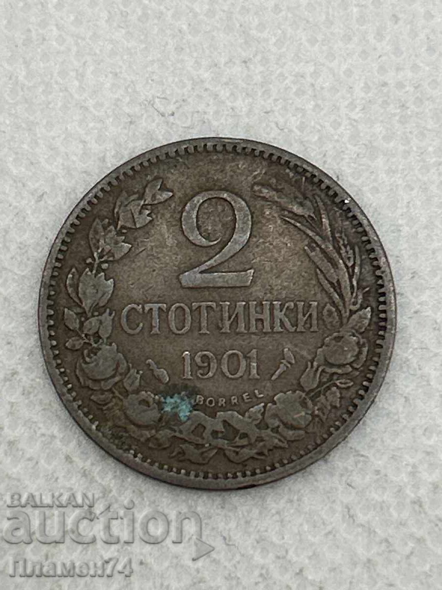 2 stotinki 1901g Bulgaria