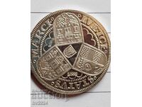 1/3 taler al statului german Lübeck "1549", proof, restrike