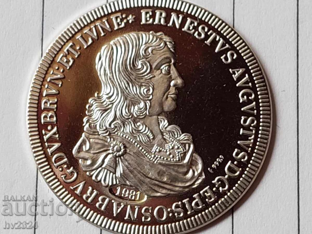 Μπράουνσβαϊγκ-Λύνεμπουργκ, Ερνέστος Αύγουστος "1662" προυφ, ρεστράικ με τιμή € 30.00 | 58.67 BGN